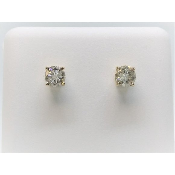 0.50 CT 14k Yellow Gold Diamond Stud Earrings